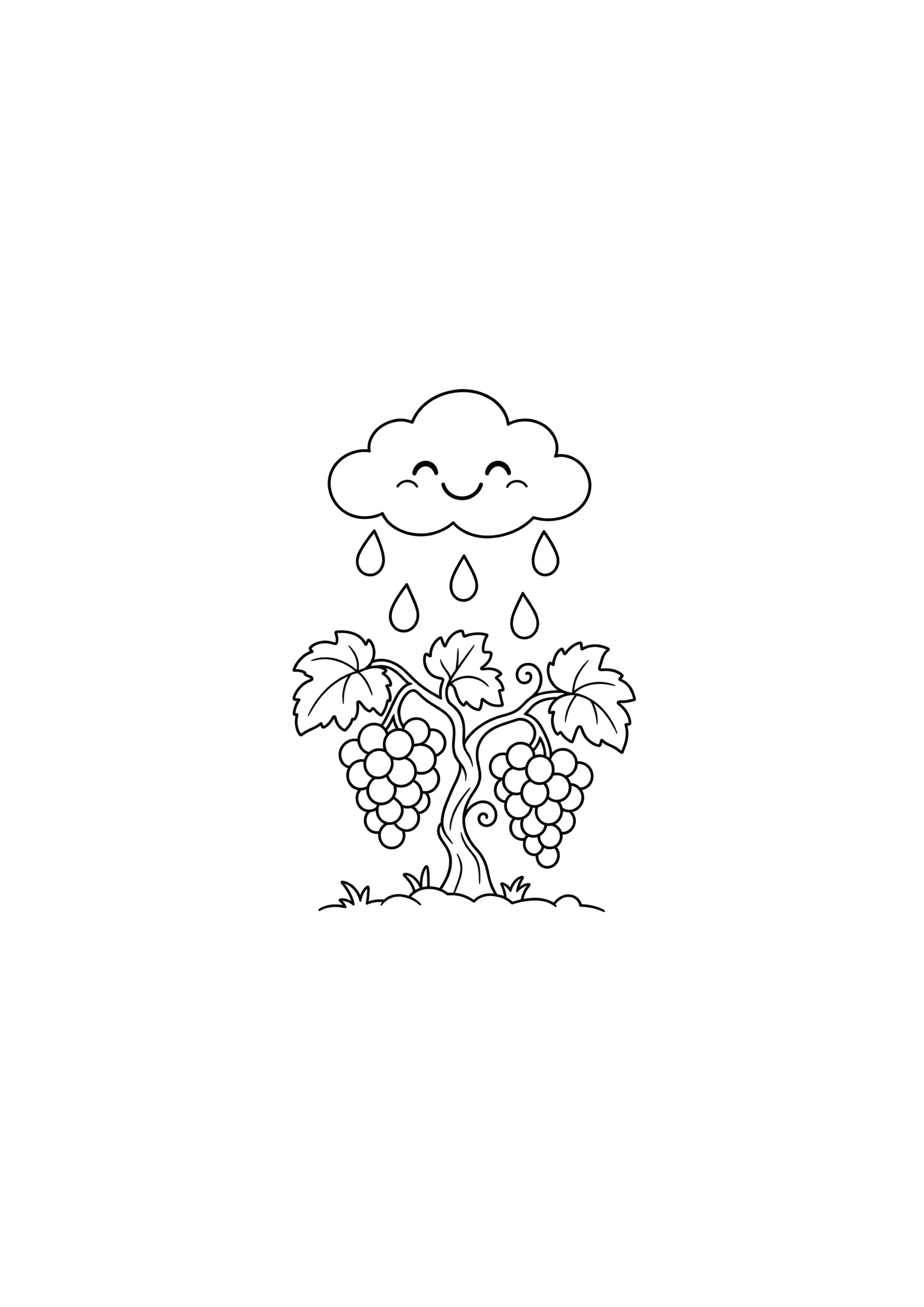 Chuva sobre a videira
